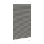 vidaXL plisovaná roleta antracitová 80x150 cm Šírka látky 79,4 cm – Obrázok 4