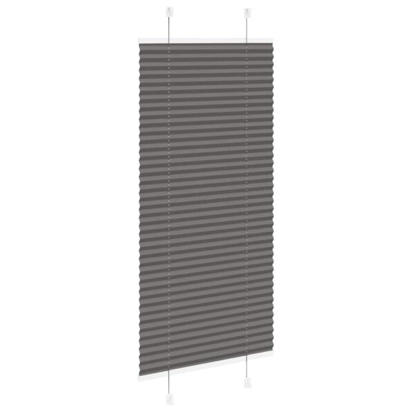 vidaXL plisovaná roleta čierna 65x100 cm Šírka látky 64,4 cm – Obrázok 4