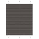 vidaXL plisovaná roleta čierna 105x100 cm Šírka látky 104,4 cm