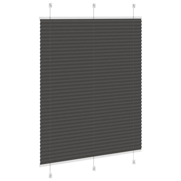 vidaXL plisovaná roleta čierna 105x100 cm Šírka látky 104,4 cm – Obrázok 4