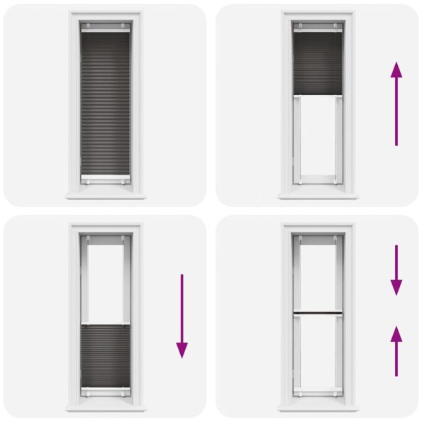 vidaXL plisovaná roleta čierna 40x150 cm Šírka látky 39,4 cm – Obrázok 7