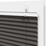 vidaXL plisovaná roleta čierna 105x150 cm Šírka látky 104,4 cm – Obrázok 10