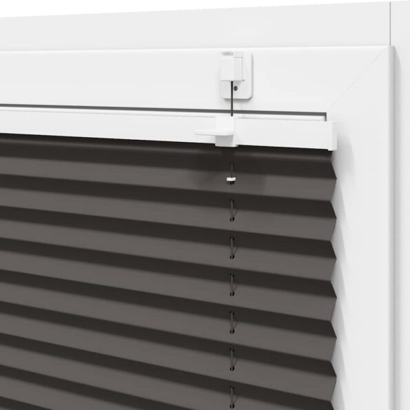 vidaXL plisovaná roleta čierna 105x150 cm Šírka látky 104,4 cm – Obrázok 10