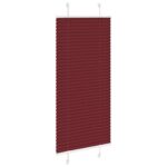 vidaXL plisovaná roleta Bordeaux červená 60x150 cm Šírka látky 59,4 cm – Obrázok 3