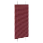 vidaXL plisovaná roleta Bordeaux červená 60x150 cm Šírka látky 59,4 cm – Obrázok 4