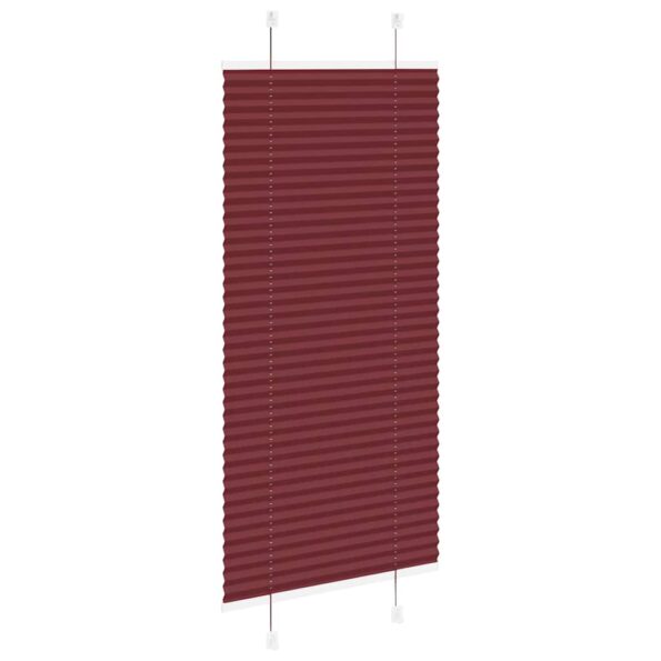 vidaXL plisovaná roleta Bordeaux červená 60x150 cm Šírka látky 59,4 cm – Obrázok 4