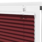 vidaXL plisovaná roleta Bordeaux červená 60x150 cm Šírka látky 59,4 cm – Obrázok 9