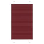 vidaXL plisovaná roleta Bordeaux červená 75x150 cm Šírka látky 74,4 cm