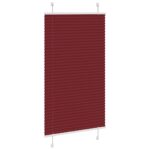 vidaXL plisovaná roleta Bordeaux červená 75x150 cm Šírka látky 74,4 cm – Obrázok 3