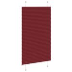 vidaXL plisovaná roleta Bordeaux červená 75x150 cm Šírka látky 74,4 cm – Obrázok 4