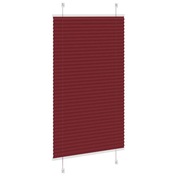 vidaXL plisovaná roleta Bordeaux červená 75x150 cm Šírka látky 74,4 cm – Obrázok 4