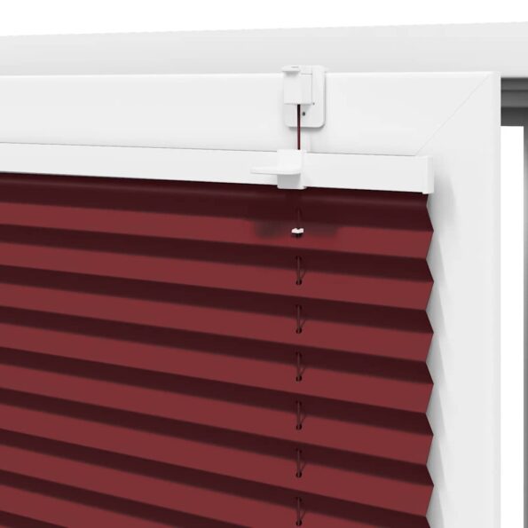 vidaXL plisovaná roleta Bordeaux červená 75x150 cm Šírka látky 74,4 cm – Obrázok 9