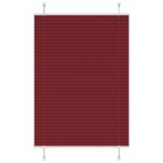 vidaXL plisovaná roleta Bordeaux červená 85x150 cm Šírka látky 84,4 cm