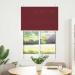 vidaXL plisovaná roleta Bordeaux červená 85x150 cm Šírka látky 84,4 cm – Obrázok 2