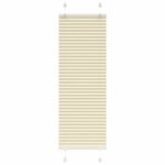 vidaXL plisovaná roleta krémová 45x100 cm Šírka látky 44,4 cm