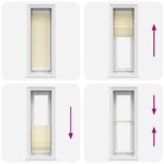 vidaXL plisovaná roleta krémová 45x100 cm Šírka látky 44,4 cm – Obrázok 5