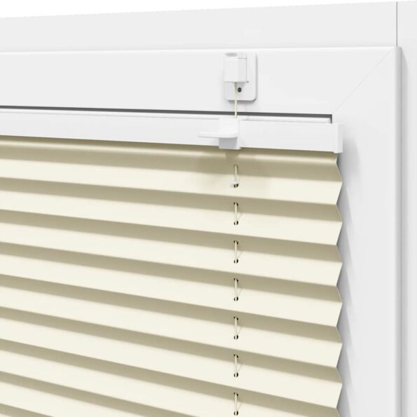 vidaXL plisovaná roleta krémová 45x100 cm Šírka látky 44,4 cm – Obrázok 10