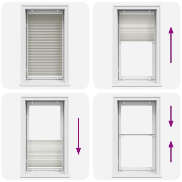 vidaXL plisovaná roleta svetlosivá 70x100 cm šírka látky 69,4 cm – Obrázok 5