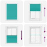 vidaXL plisovaná roleta benzínová zelená 100x150 cm šírka látky – Obrázok 5