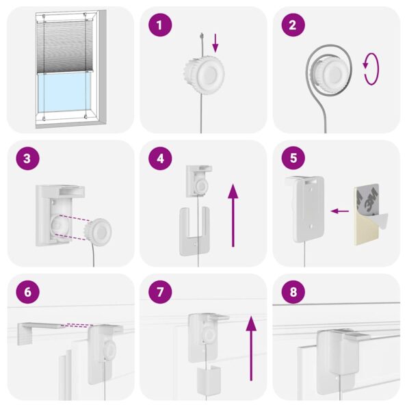 VXL8721158356994_g_en_hd_5.jpg vidaXL plisovaná roleta benzínová zelená 100x150 cm šírka látky – Obrázok 6