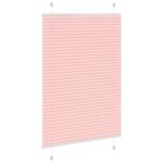 vidaXL plisovaná roleta ružová 95x150 cm Šírka látky 94,4 cm – Obrázok 4
