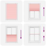 vidaXL plisovaná roleta ružová 95x150 cm Šírka látky 94,4 cm – Obrázok 7