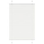 vidaXL plisovaná roleta biela 100x100 cm šírka látky 99,4 cm