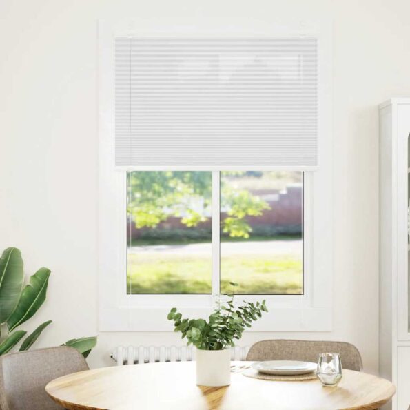 VXL8721158357847_g_en_hd_1.jpg vidaXL plisovaná roleta biela 100x100 cm šírka látky 99,4 cm – Obrázok 2