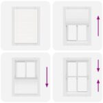 vidaXL plisovaná roleta biela 100x100 cm šírka látky 99,4 cm – Obrázok 7