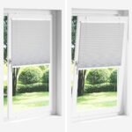 vidaXL plisovaná roleta biela 100x100 cm šírka látky 99,4 cm – Obrázok 8