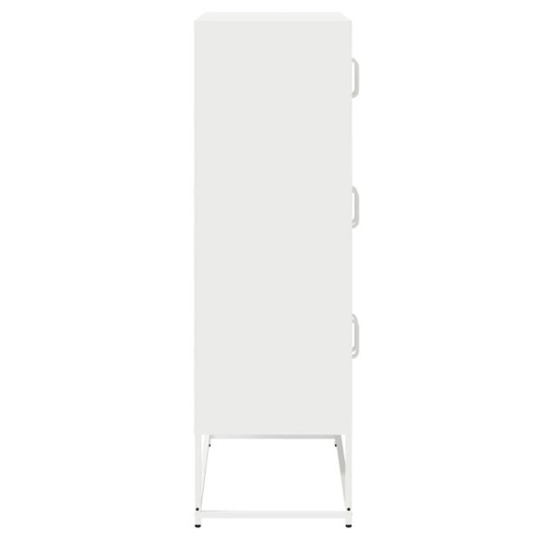 vidaXL Highboard White 68x39x123 cm Oceľ – Obrázok 7
