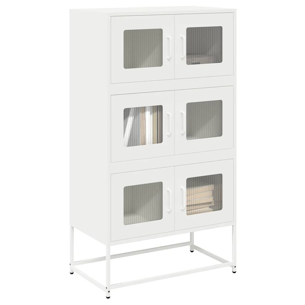 VXL8721158371898_m_en_hd_1.jpg vidaXL Highboard White 68x39x123 cm Oceľ – Obrázok 1
