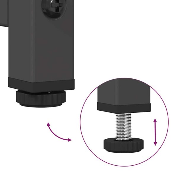 vidaXL Vysoká skrinka čierna 68x39x111,5 cm oceľ – Obrázok 9