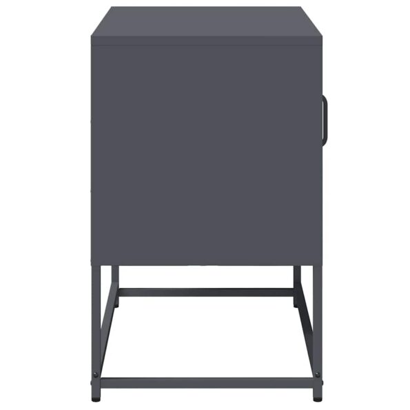 vidaXL TV skrinka antracitová 68x39x60,5 cm oceľ – Obrázok 7