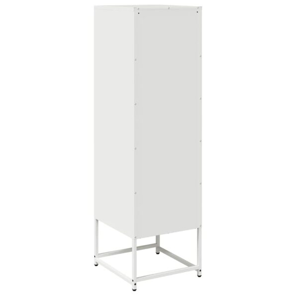 VXL8721158372314_g_en_hd_6.jpg vidaXL Highboard White 36x39x123 cm Oceľ valcovaná za studena – Obrázok 8