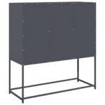 vidaXL Komoda antracitová 100,5x39x107 cm oceľ valcovaná za studena – Obrázok 8