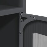 vidaXL Komoda antracitová 100,5x39x107 cm oceľ valcovaná za studena – Obrázok 11
