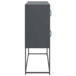 vidaXL Komoda antracitová 100,5x39x107 cm oceľ valcovaná za studena – Obrázok 7