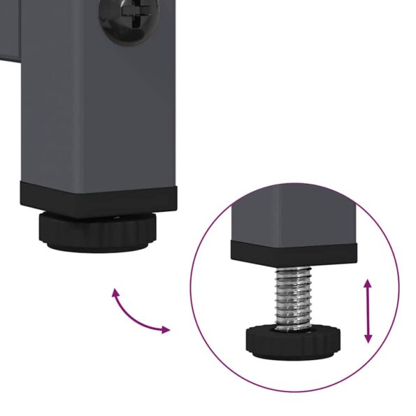 vidaXL Komoda antracitová 100,5x39x107 cm oceľ valcovaná za studena – Obrázok 9