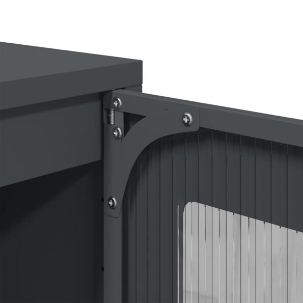 vidaXL Komoda antracitová 100,5x39x107 cm oceľ valcovaná za studena – Obrázok 11