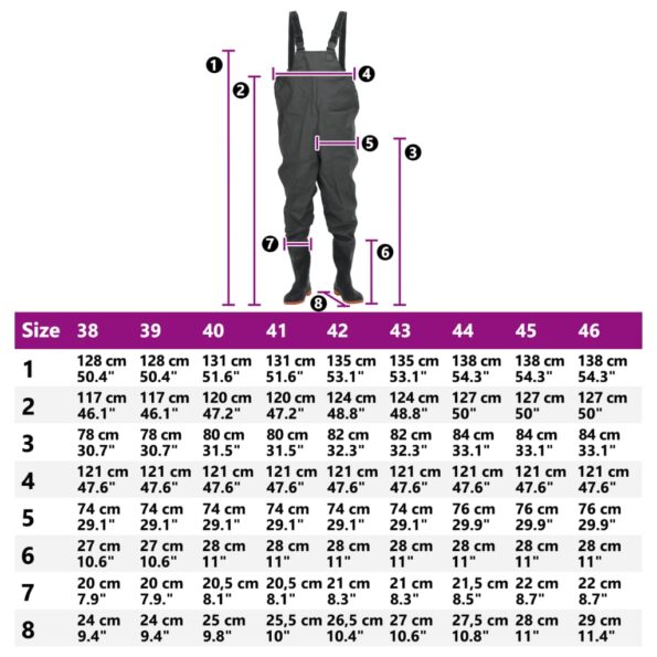 VidaXL Prsné topánky s čižmami tmavozelené, veľkosť 45 – Obrázok 9