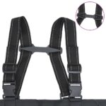 VidaXL hrudné brodiace topánky s čižmami opaskom čierna veľkosť 43 – Obrázok 5