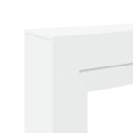 vidaXL Obloženie krbu biele 100x30x87,5 cm kompozitné drevo – Obrázok 7