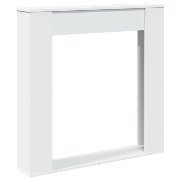 vidaXL Obloženie krbu biele 100x20x100 cm kompozitné drevo – Obrázok 2