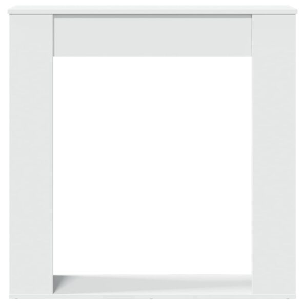 vidaXL Obloženie krbu biele 100x20x100 cm kompozitné drevo – Obrázok 4