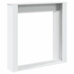 vidaXL Obloženie krbu biele 100x20x100 cm kompozitné drevo – Obrázok 6