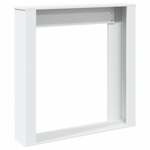 vidaXL Obloženie krbu biele 100x20x100 cm kompozitné drevo – Obrázok 6
