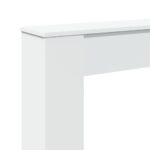 vidaXL Obloženie krbu biele 100x20x100 cm kompozitné drevo – Obrázok 7