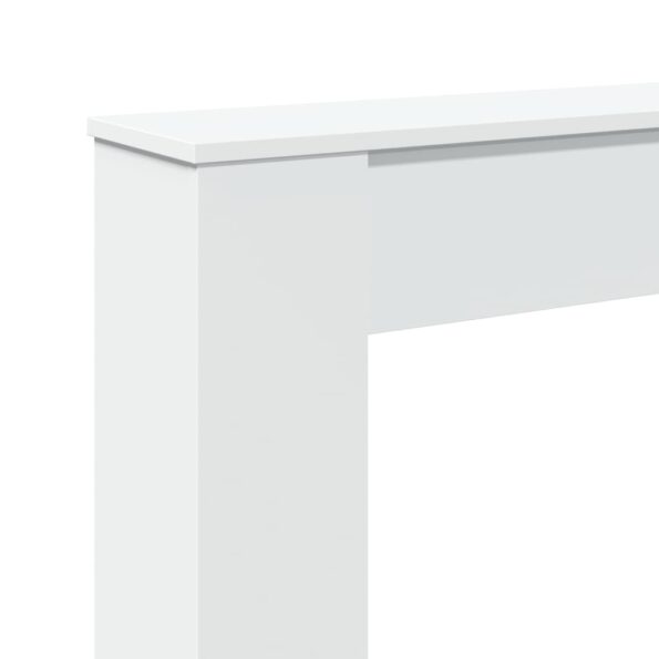 vidaXL Obloženie krbu biele 100x20x100 cm kompozitné drevo – Obrázok 7