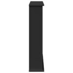 vidaXL Obloženie krbu čierne 75x20x87,5 cm kompozitné drevo – Obrázok 5